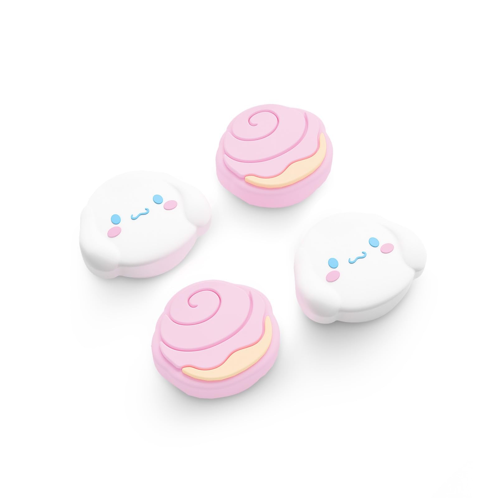 Kuitmor Switch 2 Game Console Thumb Grip Caps  4PCS Soft Silicone Joystick Cover  Cute Analog Stick Cap Compatible with Switch 2025 - DEG