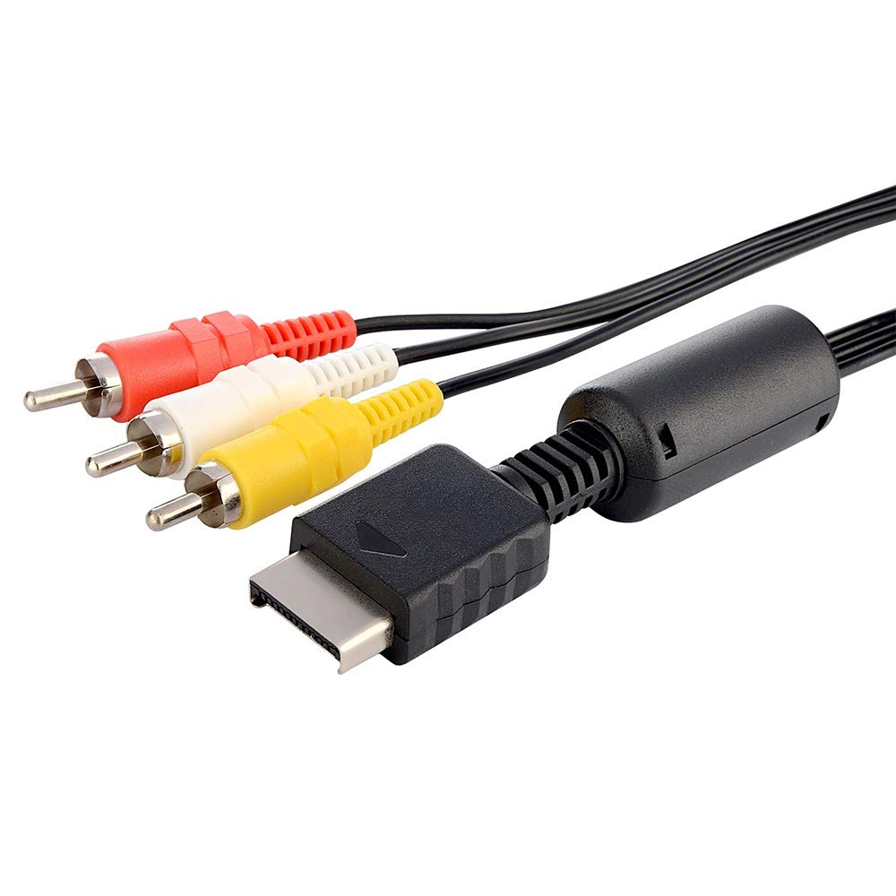 RGEEK PS2 PS3 AV Cable  AV to RCA Composite Cable Cord for PlayStation 2 PS2 PS3(6FT)