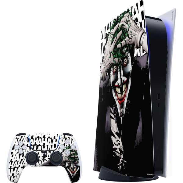 Skinit Decal Gaming Skin Compatible with PS5 Bundle - Officially Licensed DC Comics The Joker Killing Joke Variant Cover Art by Brian Bolland Design