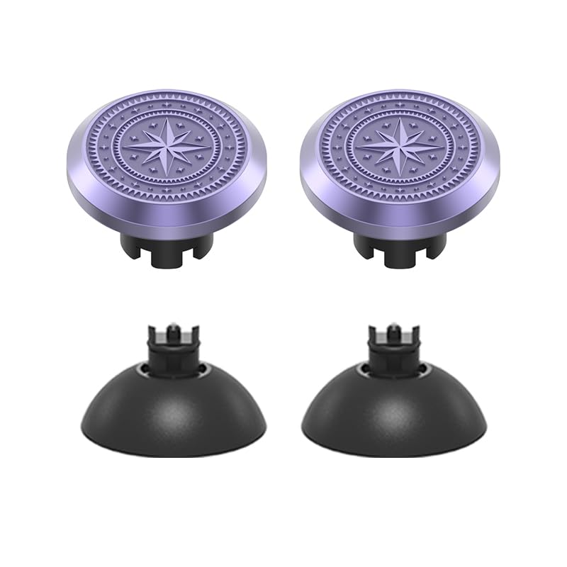 KD.FLY Metal Thumbsticks for PS5 Controller Joystick Replacement  Thumb Sticks for PS4 Controller  Custom Thumb Grips for Switch Pro Controller  2 Joystick  2 Thumbstick Base  Star