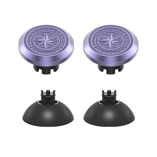 KD.FLY Metal Thumbsticks for PS5 Controller Joystick Replacement  Thumb Sticks for PS4 Controller  Custom Thumb Grips for Switch Pro Controller  2 Joystick  2 Thumbstick Base  Star