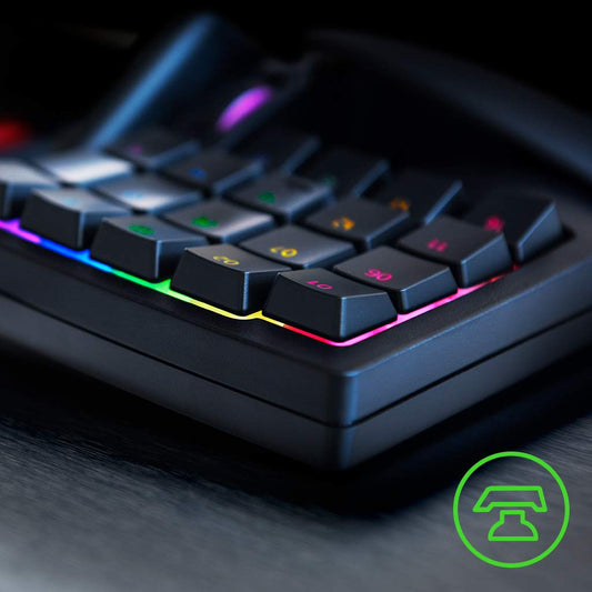 Razer Tartarus V2 Gaming Keypad - One-Handed Keyboard with 32 Programmable Keys, Mecha Membrane Switches, Classic Black, RZ07-02270100-R3U