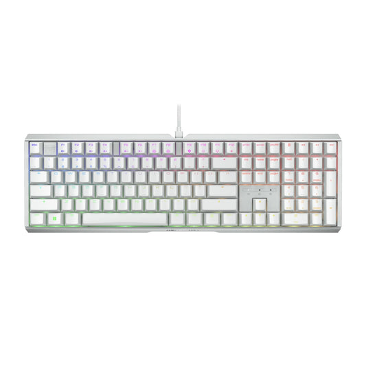 CHERRY XTRFY MX 3.1 Mechanical Wired Gaming Keyboard | New MX2A Switches (White  MX2A Silent Red)
