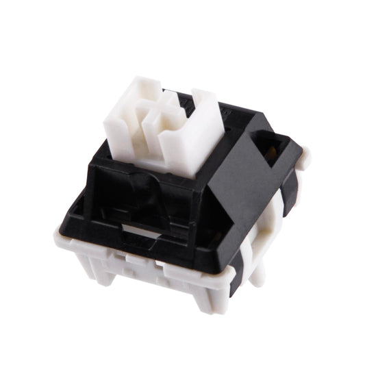 Ematerial nameAKER Zebra 40gf Linear Mechanical Keyboard Switches  5-Pin Pre Lubed Creamy Switch  100 PCS  with material name Stem  21mm Spring  Compatible with MX Keycaps for Gaming Keyboard