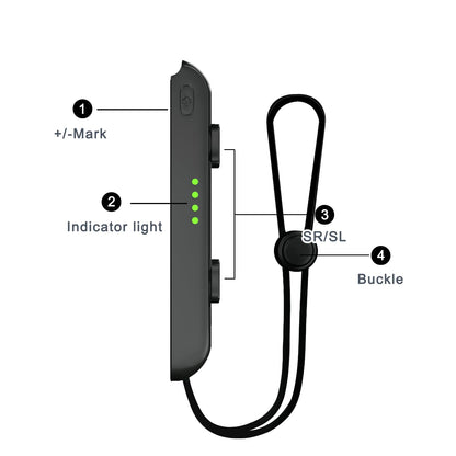 Lonxmovs 4 Pack Joycon Wrist Straps - Replacement Accessories for Nintendo Switch - Black