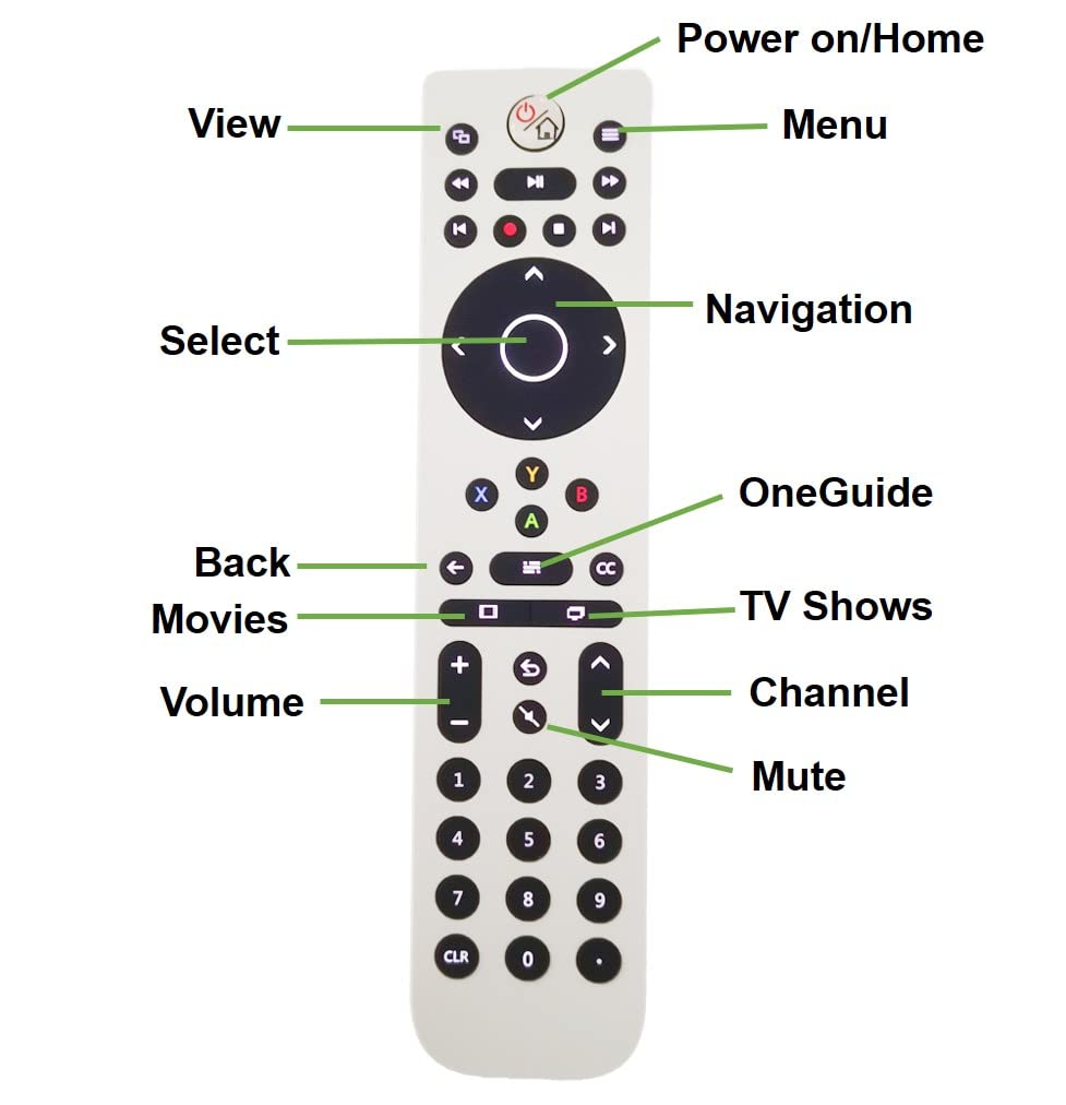 UBay Xbox One Media Remote - Multipurpose Gaming Remote for Blu-Ray & Streaming, Backlit Buttons, White/Black