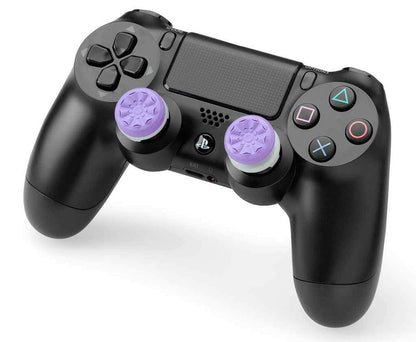KontrolFreek FPS Freek Galaxy Purple Thumbsticks for PS4 & PS5 | 1 High-Rise, 1 Mid-Rise | Performance Accessories
