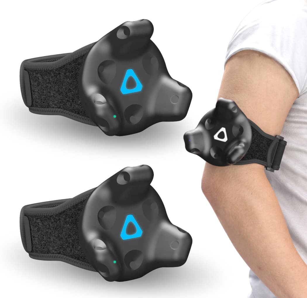 Skywin Vive Tracker Straps for HTC Vive  3.0  2.0  and Ultimate Trackers  2 Pack Hand Straps  Secure and Comfortable Full Body Tracking (Trackers Not Included)