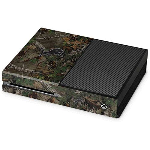 Skinit Decal Gaming Skin Compatible with Xbox One Console - Officially Licensed NFL Detroit Lions Realtree Xtra Green Camo Design