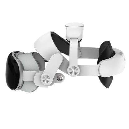 SODI Head Strap for Apple Vision Pro, Weight-Balancing, One-Button Retractable, Dual Knob Adjustment, White, Model SODI 705