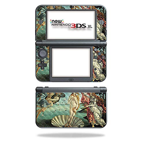 MightySkins Carbon Fiber Skin for Nintendo New 3DS XL (2015) - Birth of Venus | Protective  Durable Textured Carbon Fiber Finish | Easy to Apply  Remove  and Change Styles | Made in The USA