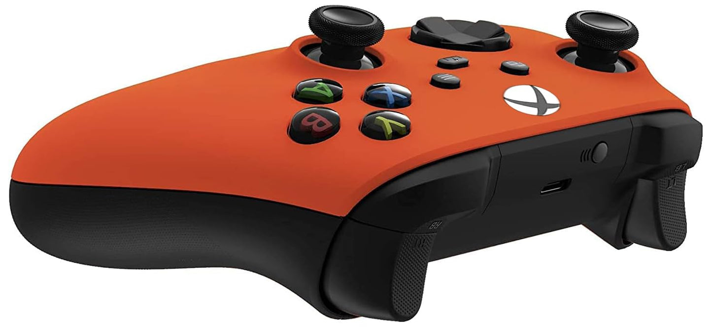 Custom Controllerzz Wireless Controller for Xbox Series X/S & One - Soft Touch Feel - X/S Orange