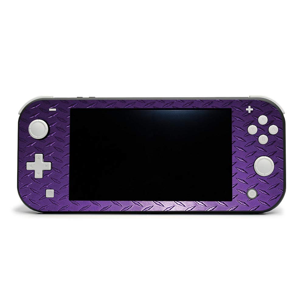 MightySkins Skin Compatible with Nintendo Switch Lite - Purple Diamond Plate | Protective  Durable  and Unique Vinyl Decal Wrap Cover | Easy to Apply  Remove  and Change Styles | Made in The USA