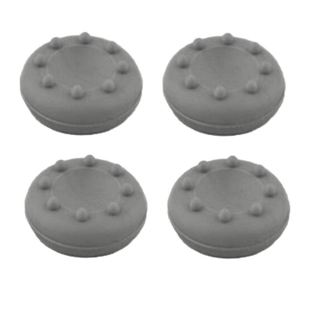 4 x Silicone Analog Joystick Thumbstcks Thumb Stick Grips Caps Cover for PS4 PS3 Xbox One Xbox 360 PS2 Controllers (Grey)