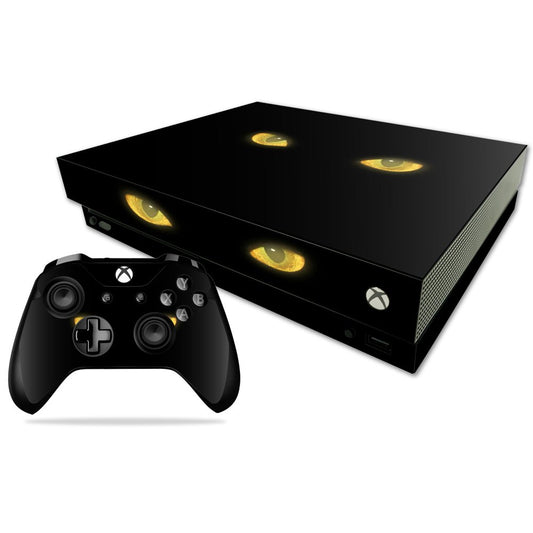 MIGHTY SKINS Xbox One X Skin - Cat Eyes Vinyl Decal, Durable & Easy to Apply, Model MIXBONXCMB-Cat Eyes, Made in USA