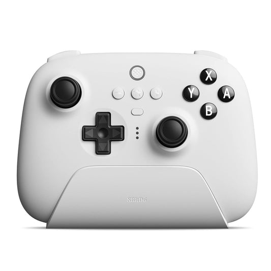 8Bitdo Ultimate Bluetooth Controller - Wireless Pro Controller with Hall Effect Joystick, Compatible with Switch, Windows, Steam Deck, White