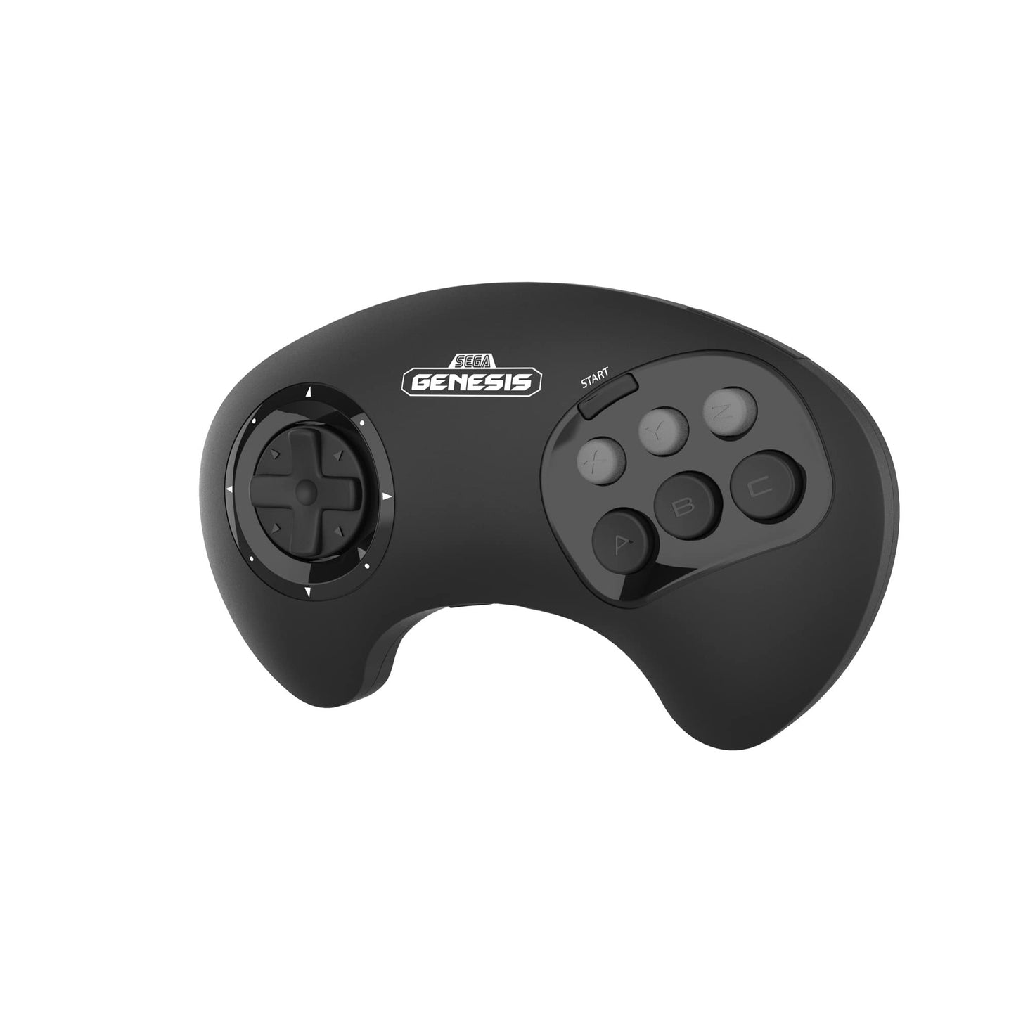 Retro-Bit BIG6 Wireless Arcade Controller for Sega Genesis, Switch, PC - 2.4 GHz, Black