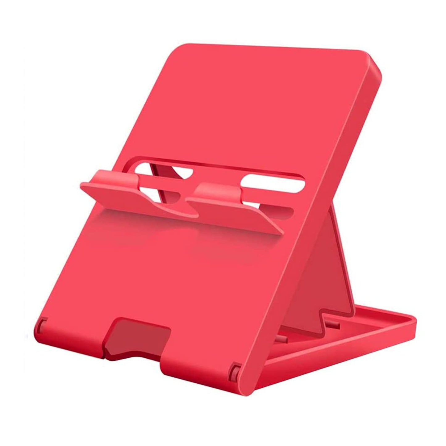 ELIATER Stand Compatible with Nintendo Switch  Adjustable Switch Playstand  Foldable Phone Stand for Desk  Compact & Portable Switch Holder Accessories (Red)