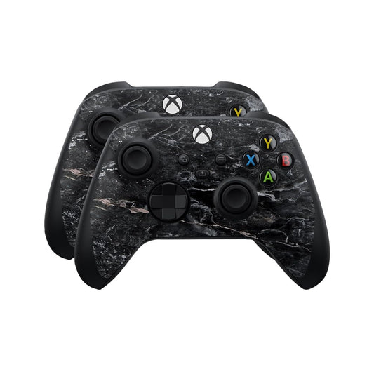 Skin Compatible with Microsoft Xbox Series X|S Controller (2 Pack) - Onyx Marble - Premium 3M Vinyl Protective Wrap Decal Cover - Easy to Apply | Crafted in The USA by MightySkins