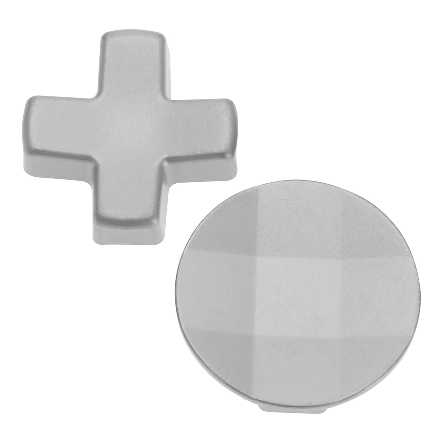 ECSiNG 2Pcs Metal D-Pads Paddles Replacement Parts Directional Pad Kits Compatible with Xbox One Elite Series 2 Compatible with Xbox Elite 2 Core  Silver