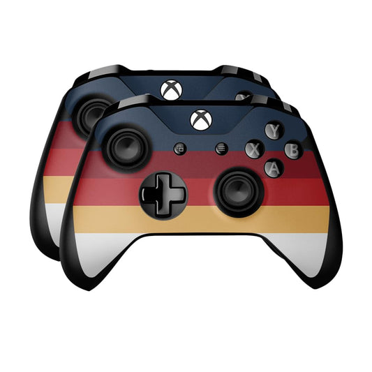 Skin Compatible with Microsoft Xbox One Controller (2 Pack) - Vintage Lines - Premium 3M Vinyl Protective Wrap Decal Cover - Easy to Apply | Crafted in The USA by MightySkins