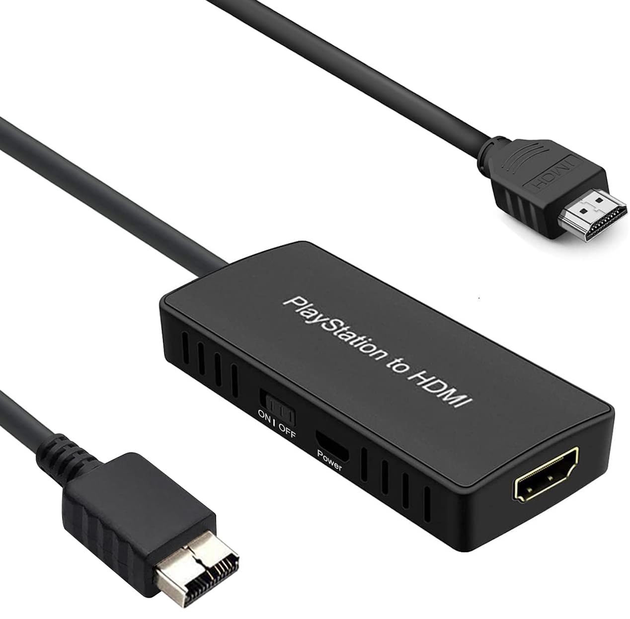 Y.D.F PS2 to HDMI Converter - Enhance Video Quality, Compatible with PS2/PS3, Model OM-061, YPbPr Color