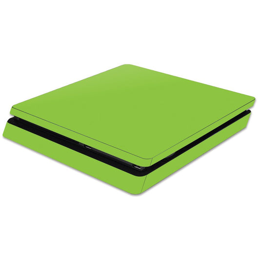 MIGHTY SKINS Sony PS4 Slim Skin - Solid Lime Green Vinyl Decal, Protective & Durable, Easy to Apply, Made in USA
