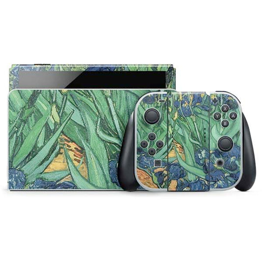 Skinit Decal Gaming Skin Compatible with Nintendo Switch OLED (2021) - Officially Licensed Van Gogh - Irises by Van Gogh Design