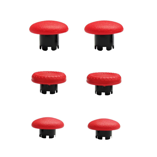 Thumbsticks for PS5 Edge Controller  Thumbsticks Paddles Replacement for PS5 Dualsense Controller  6 in 1 Accessories Parts for PS5 Dualsense Edge Controller Analog Joystick Repair Kit (Red)