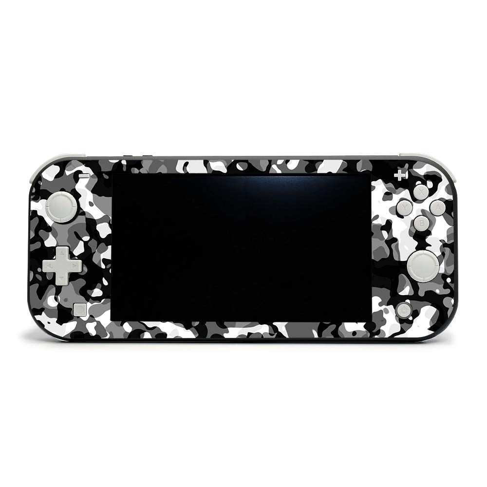 Mighty Skins Skin Compatible with Nintendo Switch Lite - Black Modern Camo | Protective  Durable  and Unique Vinyl Decal wrap Cover | Easy to Apply  Remove  and Change Styles | Made in The USA