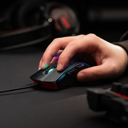 ADATA XPG Primer Gaming Mouse - Optical - 12000 DPI - USB Type A - Black - Model PRIMER-BKCWW