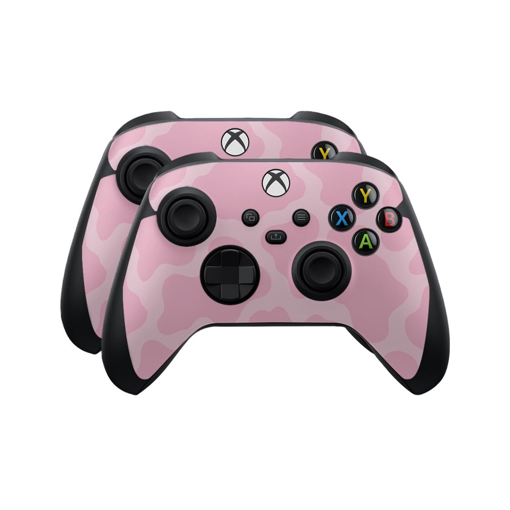 Skin Compatible with Microsoft Xbox Series X|S Controller (2 Pack) - Pink Giraffe - Premium 3M Vinyl Protective Wrap Decal Cover - Easy to Apply | Crafted in The USA by MightySkins