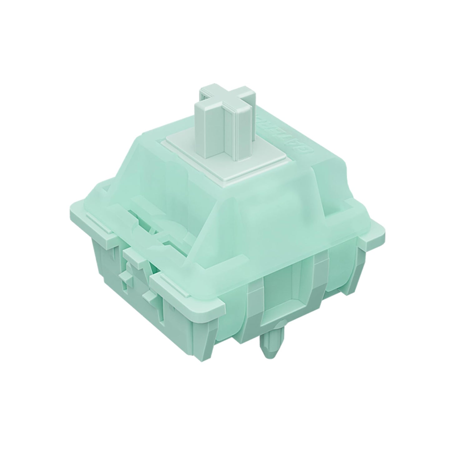 Mciepny Gateron Jade Mint Keyboard Switch 5-Pin 55gf Pre Lubed 22mm Dual-Stage Spring Linear Switches for MX Mechanical Gaming Keyboard (Jade Mint 45Pcs)