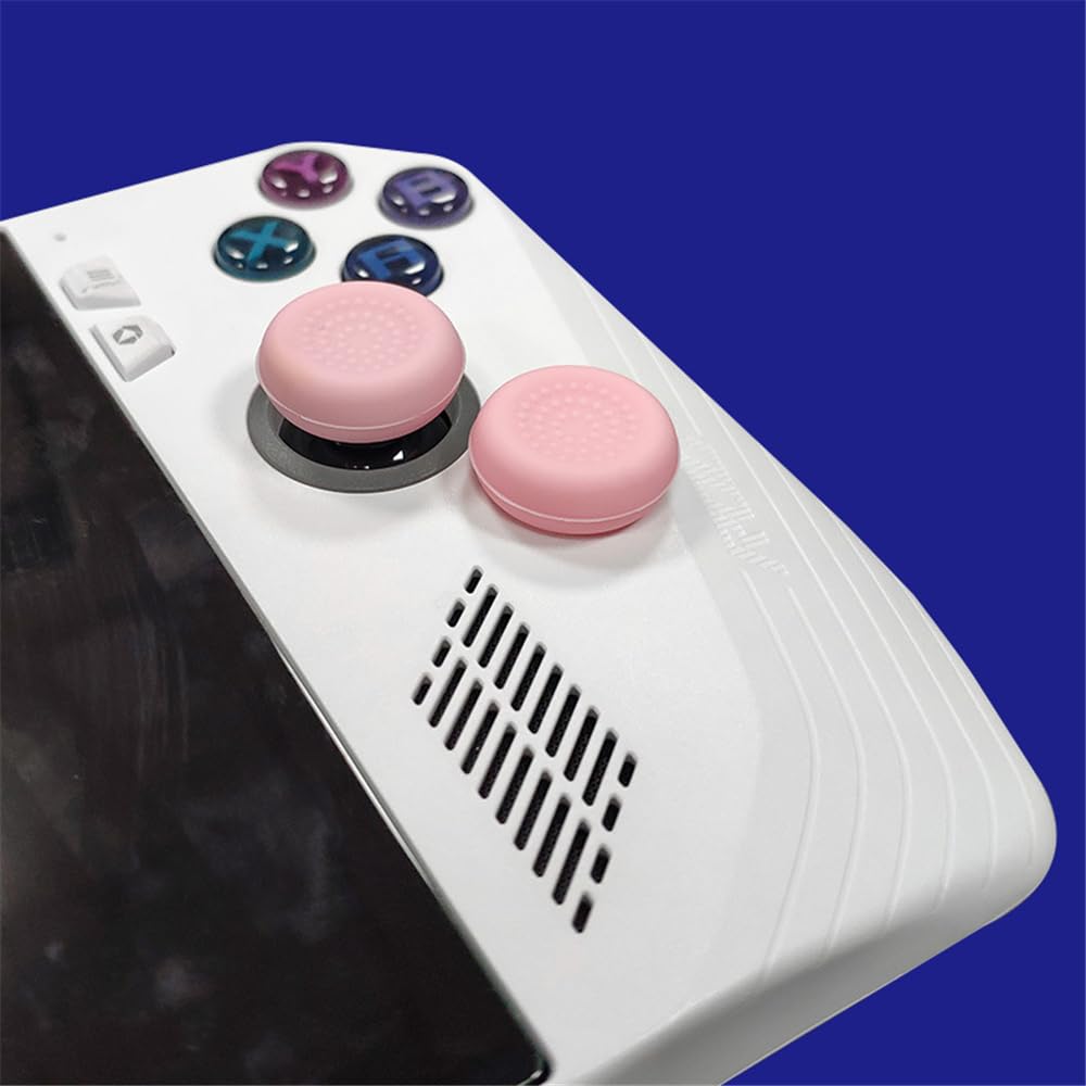 Generic Thumb Grip Caps for ASUS ROG Ally - Silicone Joystick Covers, Pink