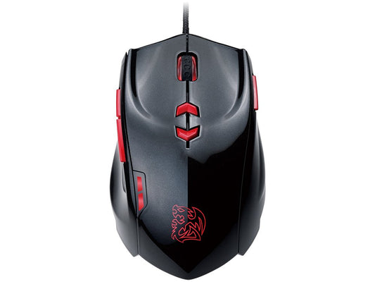 Thermaltake Tt e SPORTS Theron Plus Smart 8200 DPI RGB Software Performance Monitoring Laser Gaming Mouse MO-TRP-WDLOBK-06