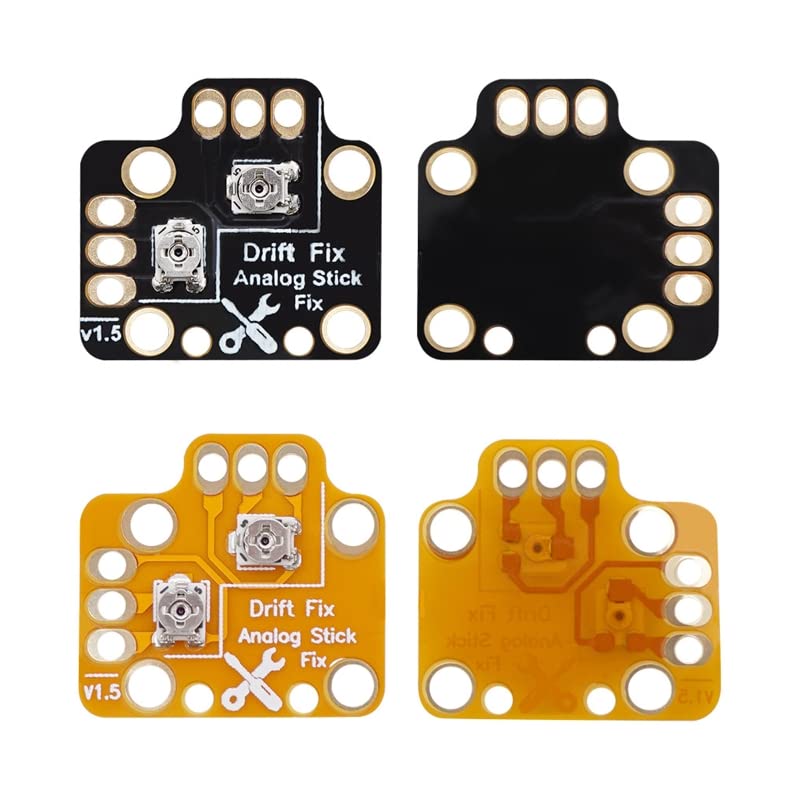 1 Pair Controller Analog Stick Drift Fix Mod for Xbox One PS4 PS5 Switch Pro Gamepad Game Handle Joystick Drift Repair Board (Black)