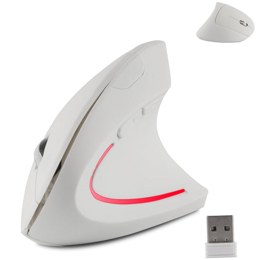Wireless Mouse Ergonomic Vertical Ergo High Presion Optical Lightweight Cordless LED Light Cute Wireless Mouse for Laptop Computer Mac Office Girl Boy Women Men Gift 800/1200/1600 DPI 6 Buttons