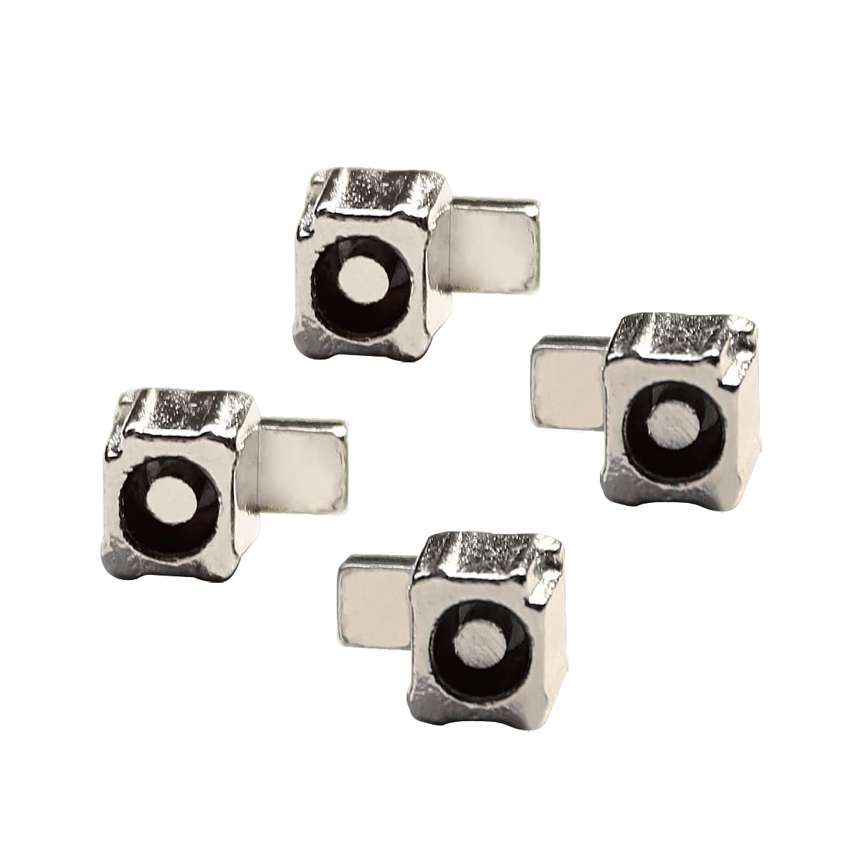 iParto Replacement Latches for Nintendo Switch/OLED Joycon - Silver Lock Buckles with Screws & Springs