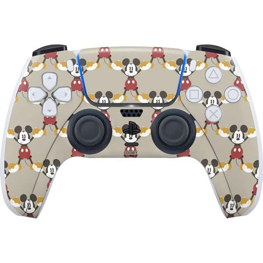 Skinit Decal Gaming Skin Compatible with PS5 Controller - Officially Licensed Disney Mickey Mouse Pattern Formation Design