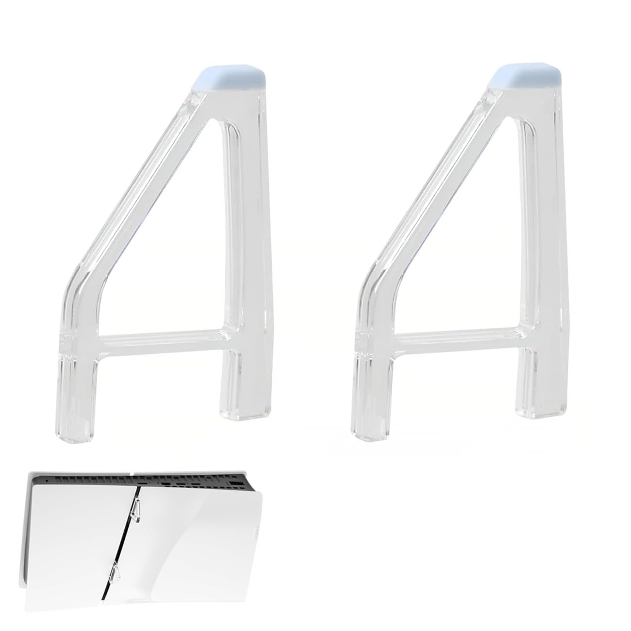 YANCONGLIDEYAN Stand for Ps5 Slim, Simple Cooling Feet, Horizontal Placement Bracket Holder Console Flat Base Stand, Compatible 