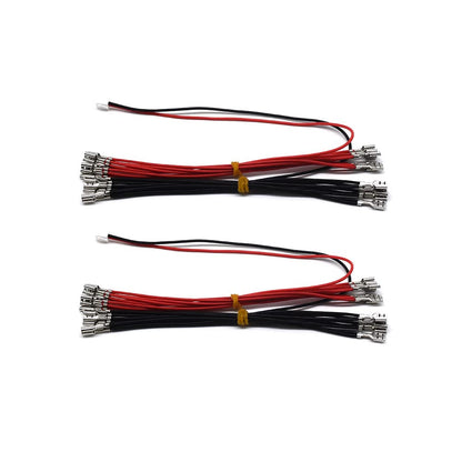 Arcity LED Arcade Cable Wire Harness - 2 Pcs, 0.187 Inch Terminals, Model HY-PJ099-3, for USB Encoder, MAME, Raspberry Pi, PC