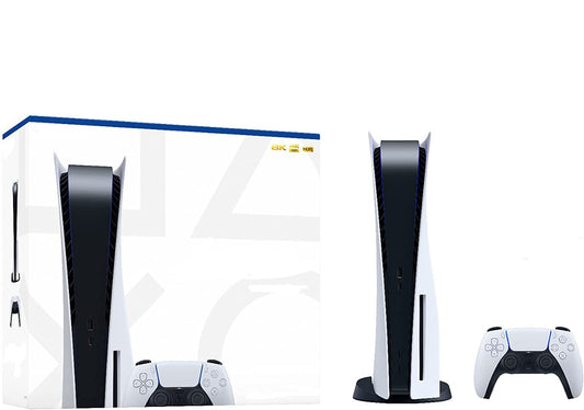 Sony 5 Disc Gaming Console - 16GB GDDR6, 825GB SSD, Ultra HD Blu-ray, WiFi 6, Bluetooth 5.1, White, 390mm x