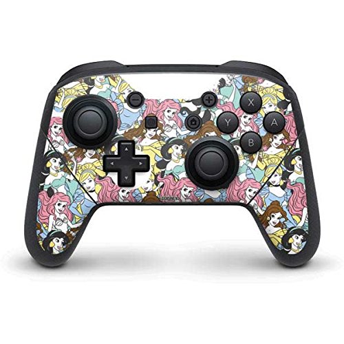 Skinit Decal Gaming Skin Compatible with Nintendo Switch Pro Controller - Officially Licensed Disney Princess Disney Princesses Pattern Design