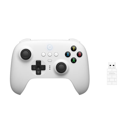 8Bitdo 2.4G Wireless Controller with Charging Dock for Windows, Android & Raspberry Pi - White (Model: 6922621502494)