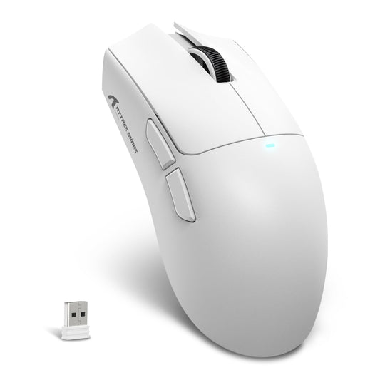 ATTACK SHARK X11SE Ultra-Light Wireless Gaming Mouse, Tri-Modes BT5.2/Type-C/2.4G, 22KDPI, 5 Buttons, White
