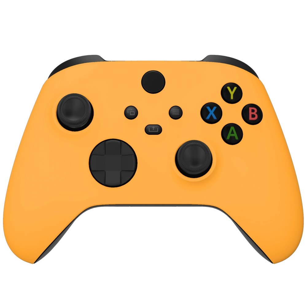 eXtremeRate Replacement Shell for Xbox Series X & S Controller - Personalized Upgrade - Caution Yellow Soft Touch Grip Custom Ca