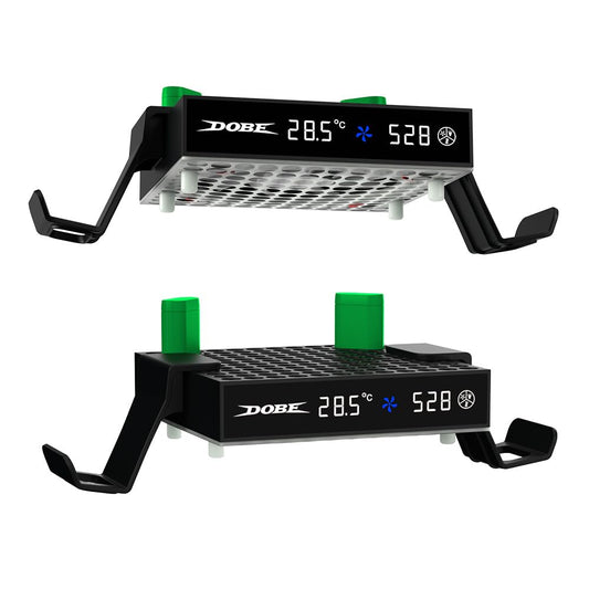 Dobe - Cooling Fan Compatible with Xbox Series X/S with LED Screen,Adjustable Speed Cooler Fan System, Low Noise Top Fan with In