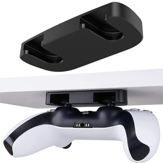CKXIN Controller Table Stand for PS5/PS4 - Under Desk Mount, 1-Pack, Black, Durable ABS Material