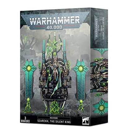 Games Workshop Warhammer 40k Szarekh The Silent King Necrons Model 99120110047 Black Plastic Figure