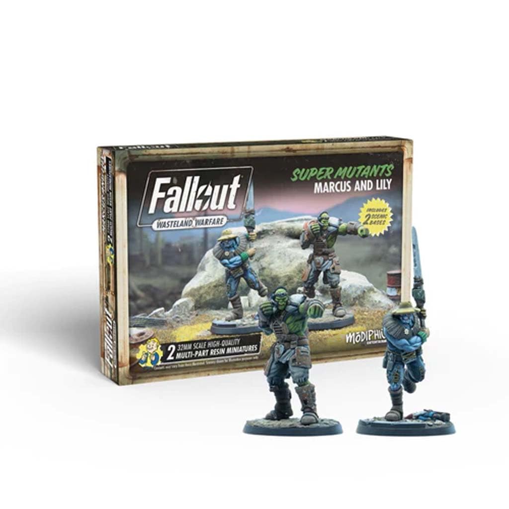 Modiphius Fallout - Wasteland Warfare - Super Mutants Marcus and Lily Various